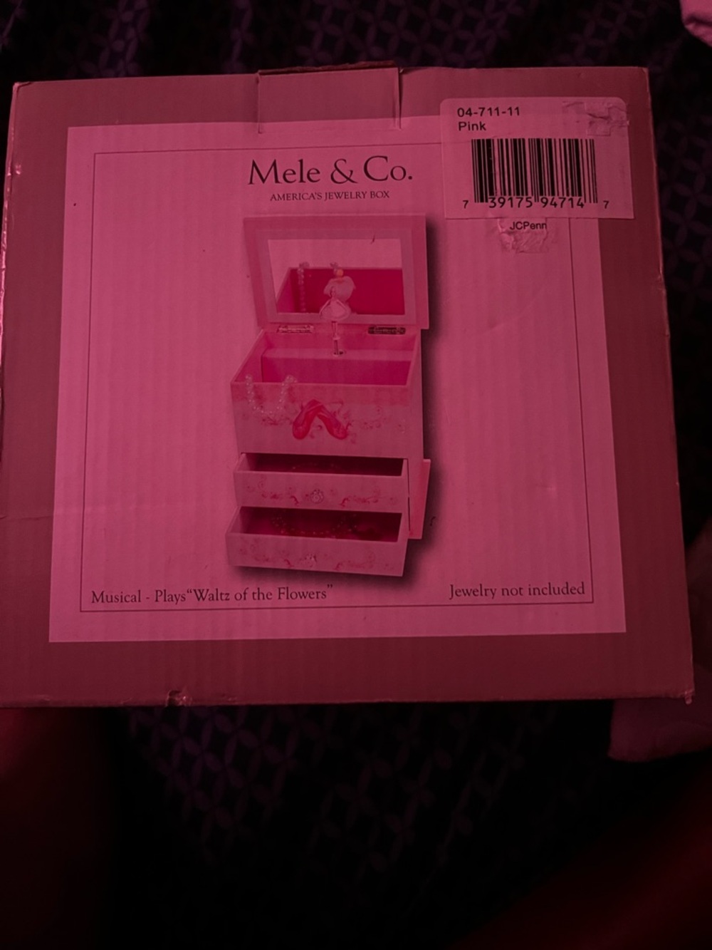 Pink Musical Jewelry Box